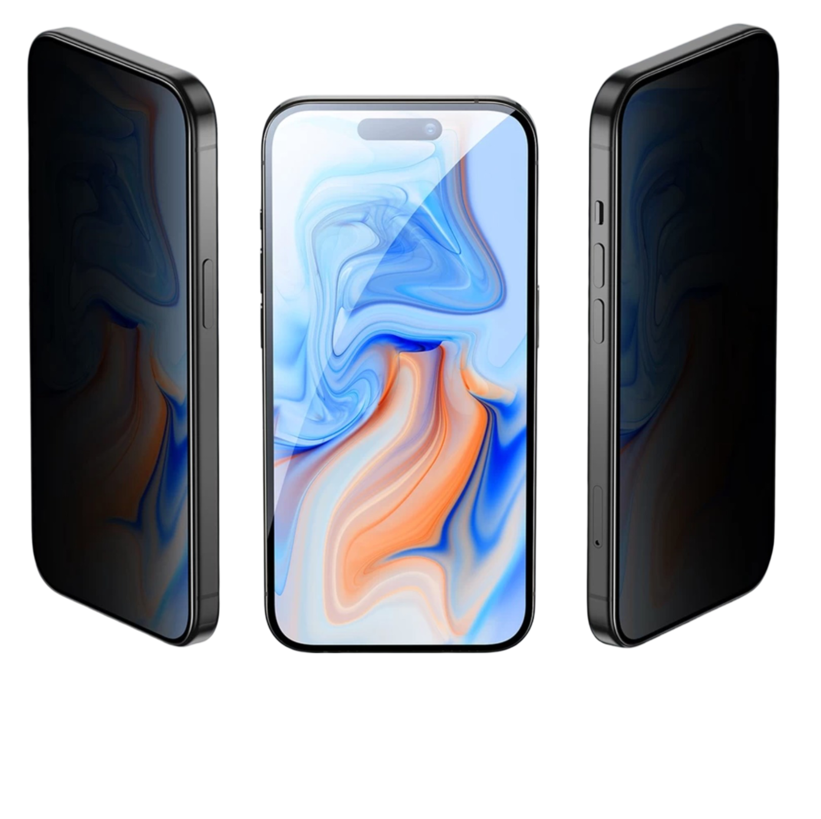 Захисне скло Антишпигун для iPhone 16 | 16 Plus | 16 Pro | 16 Pro Max