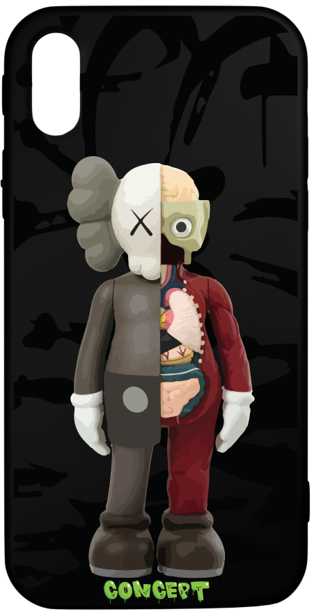 Чохол з принтом Kaws для iPhone X | XS | XR | XS Max