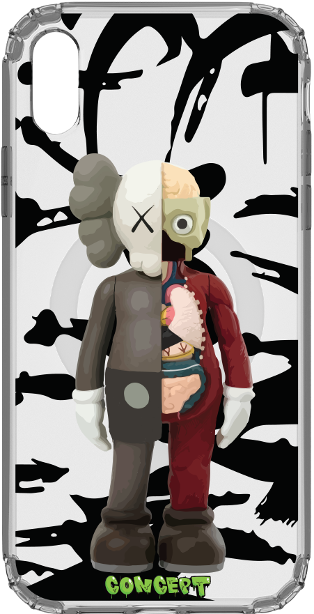 Чохол з принтом Kaws для iPhone X | XS | XR | XS Max