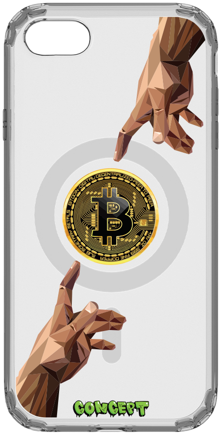 Чохол з принтом Hands Bitcoin для iPhone 7 | 8 | SE 2020 | SE 2022