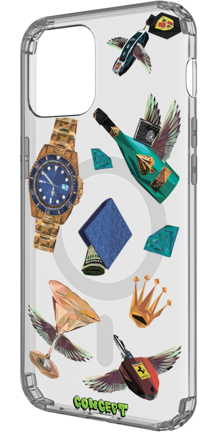 Чохол з принтом Luxury для iPhone 15 | 15 Plus | 15 Pro | 15 Pro Max