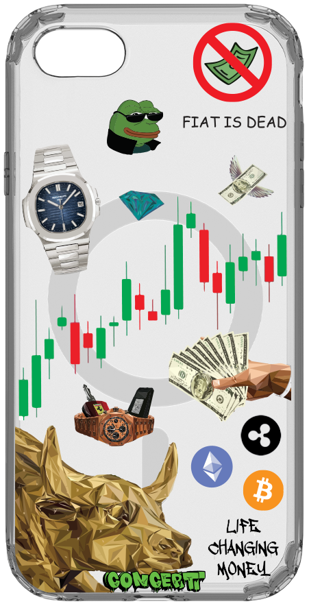 Чохол з принтом Crypto для iPhone 7 | 8 | SE 2020 | SE 2022