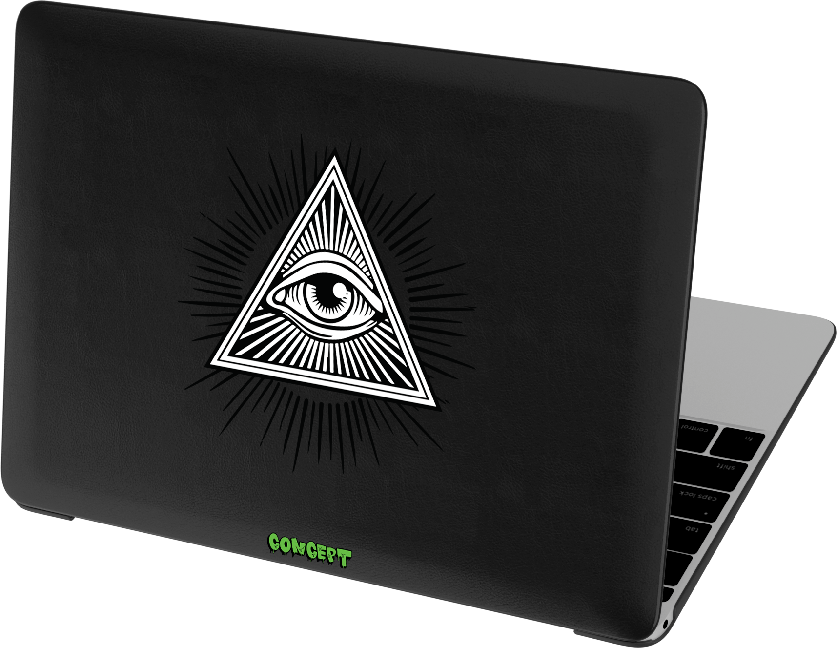 Шкіряний чохол-накладка з принтом Mason Eye для MacBook Air 13 (2018-2021 M1)