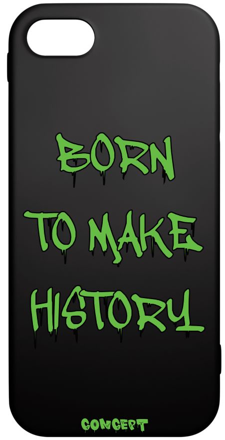 Чохол з принтом Born to make history (green) для iPhone 7 | 8 | SE 2020 | SE 2022