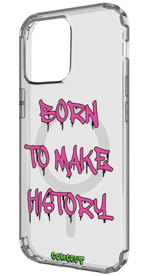 Чохол з принтом Born to make history (rose) для iPhone 13 | 13 Mini | 13 Pro | 13 Pro Max