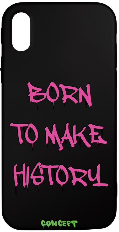 Чохол з принтом Born to make history (rose) для iPhone X | XS | XR | XS Max