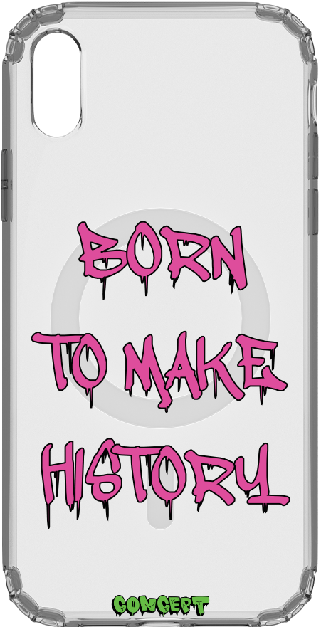 Чохол з принтом Born to make history (rose) для iPhone X | XS | XR | XS Max