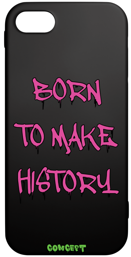 Чохол з принтом Born to make history (rose) для iPhone 7 | 8 | SE 2020 | SE 2022