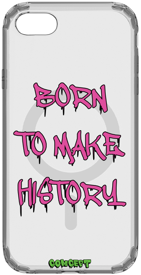 Чохол з принтом Born to make history (rose) для iPhone 7 | 8 | SE 2020 | SE 2022