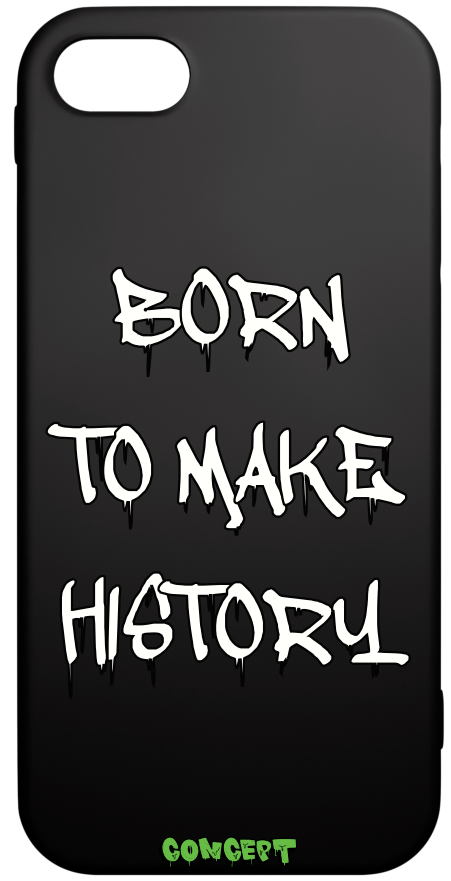 Чохол з принтом Born to make history (white) для iPhone 7 | 8 | SE 2020 | SE 2022