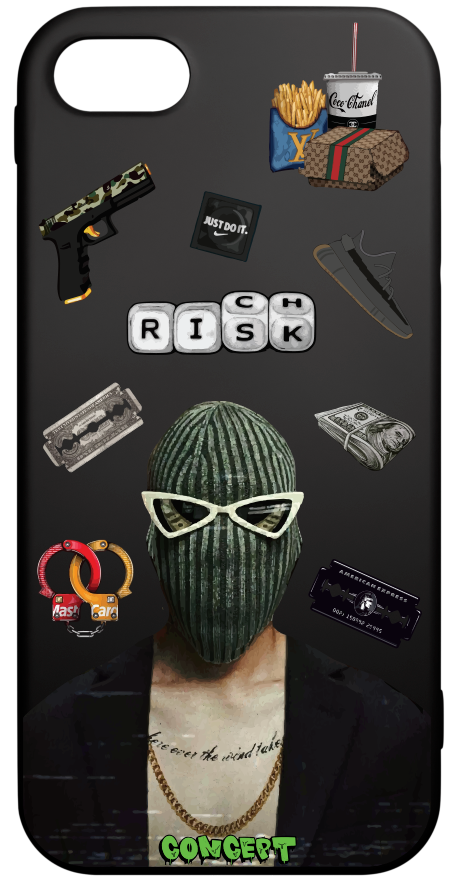 Чохол з принтом Rich risk для iPhone 7 | 8 | SE 2020 | SE 2022