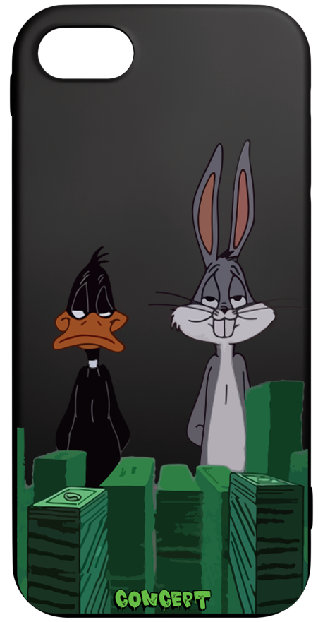 Чохол з принтом Bugs Bunny & Daffy Duck для iPhone 7 Plus | 8 Plus