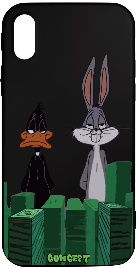 Чохол з принтом Bugs Bunny & Daffy Duck для iPhone X | XS | XR | XS Max