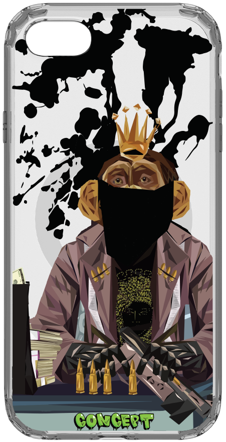 Чохол з принтом Monkey для iPhone 7 | 8 | SE 2020 | SE 2022