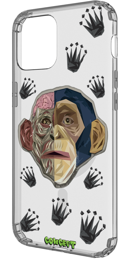 Чохол з принтом Monkey Skull для iPhone 15 | 15 Plus | 15 Pro | 15 Pro Max