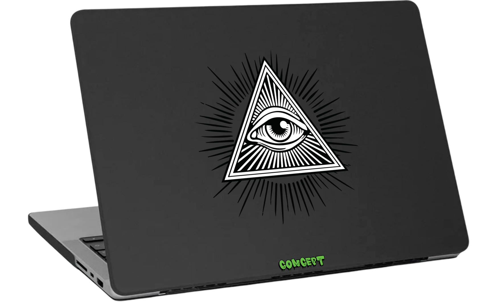 Шкіряний чохол-накладка з принтом Mason Eye для MacBook Pro 15 Retina (2012-2015)