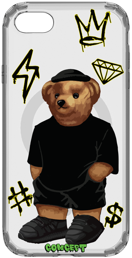 Чохол з принтом Bear Baza для iPhone 7 | 8 | SE 2020 | SE 2022