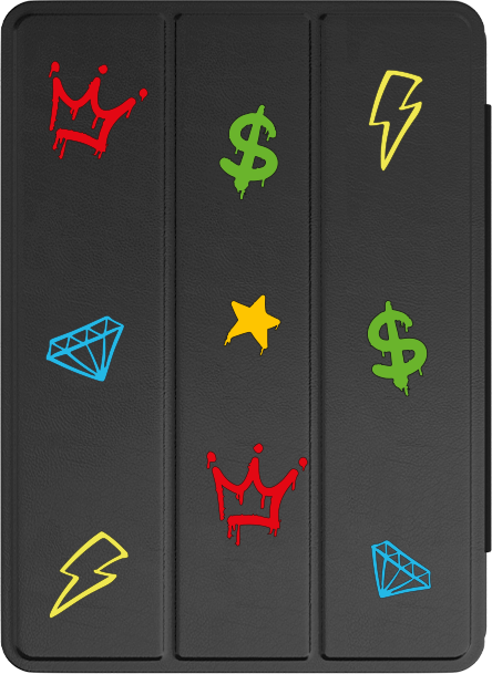 Чохол-книжка Smart Case з принтом Live your fucking best live для iPad New 9.7