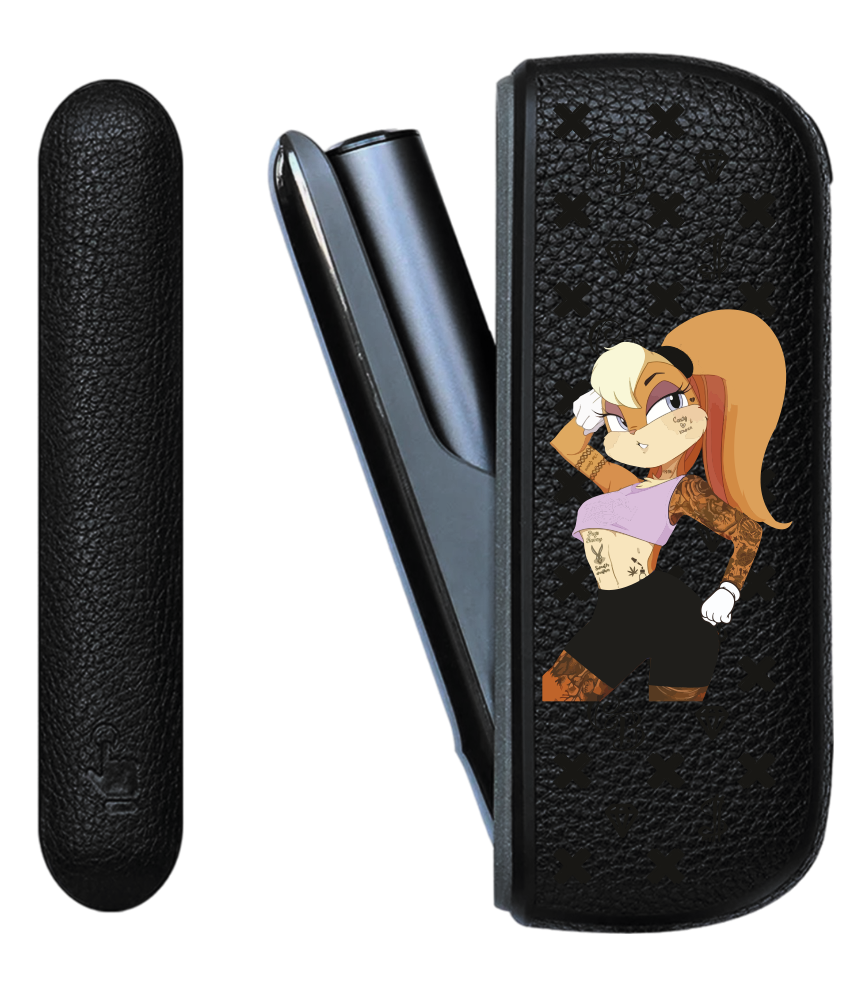 Чохол з боковою панеллю з екошкіри для IQOS ILUMA з принтом Lola