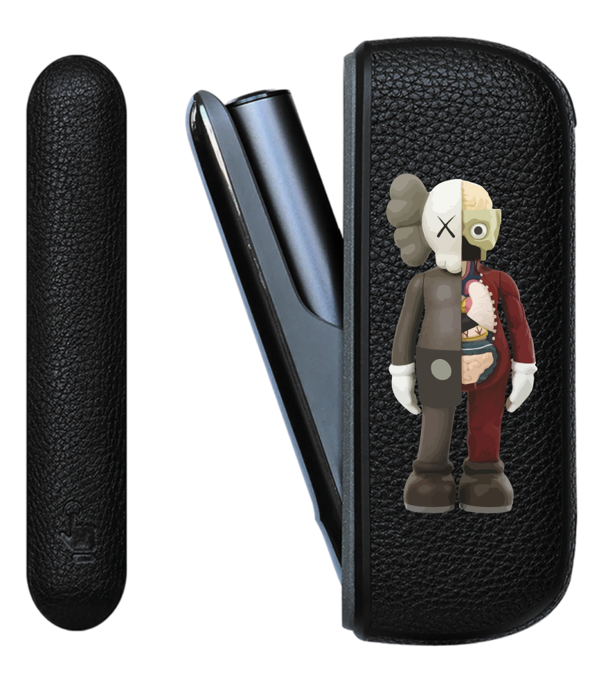 Чохол з боковою панеллю з екошкіри для IQOS ILUMA з принтом Kaws