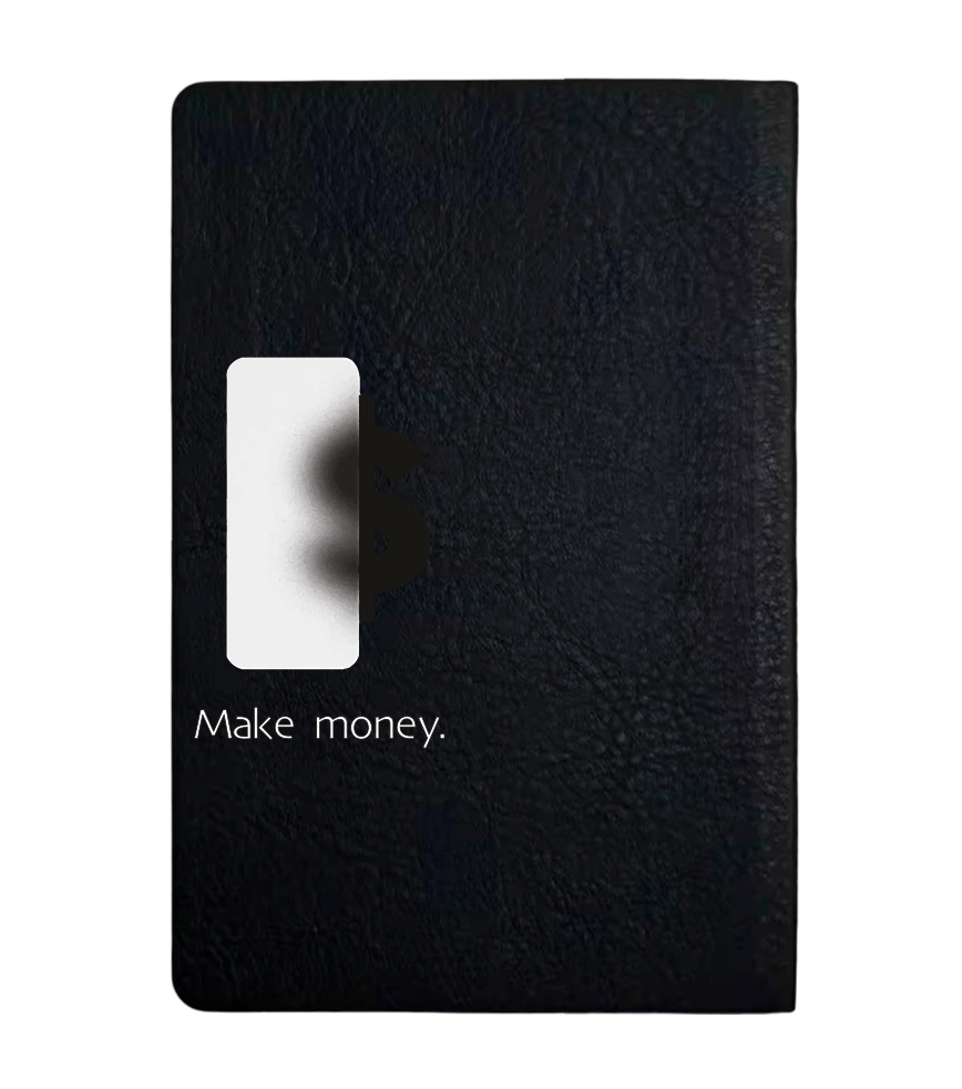 Чохол з боковою панеллю з екошкіри для IQOS ILUMA PRIME з принтом Make Money