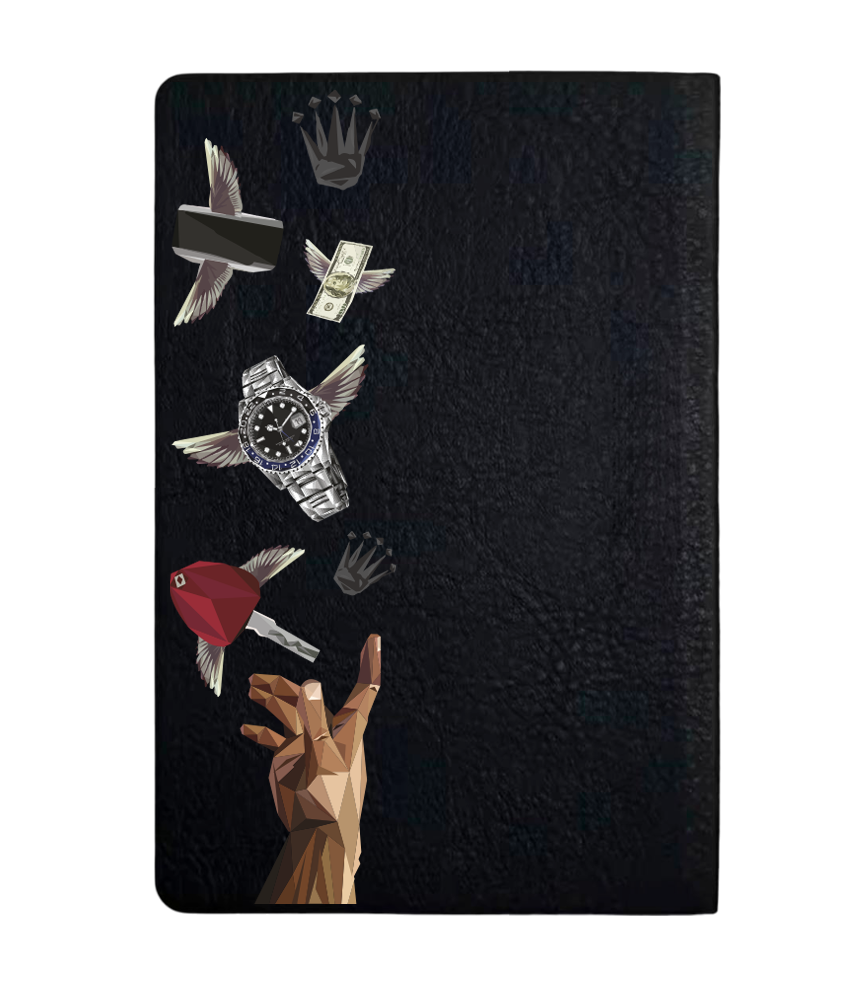 Чохол з боковою панеллю з екошкіри для IQOS ILUMA PRIME з принтом Hands Luxury