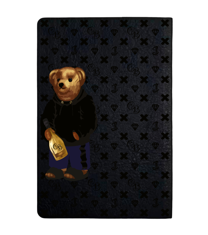 Чохол з боковою панеллю з екошкіри для IQOS ILUMA PRIME з принтом Bear Champange