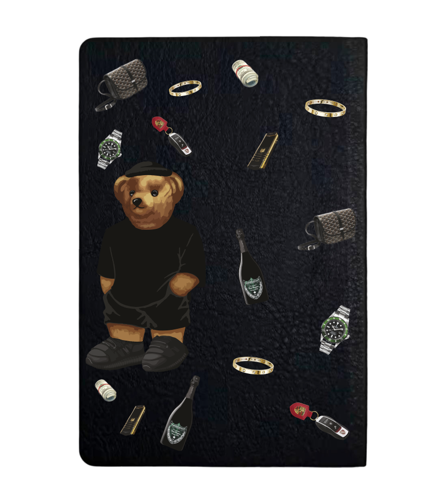 Чохол з боковою панеллю з екошкіри для IQOS ILUMA PRIME з принтом Bear Tema