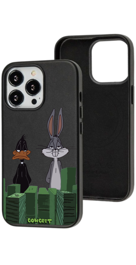 Чохол з принтом Bugs Bunny & Daffy Duck для iPhone 13 | 13 Mini | 13 Pro | 13 Pro Max
