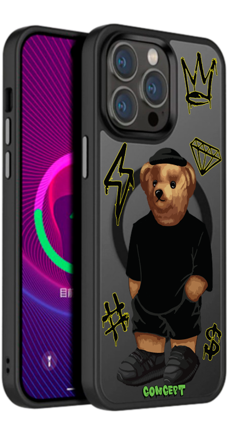 Чохол з принтом Bear Baza для iPhone 13 | 13 Mini | 13 Pro | 13 Pro Max
