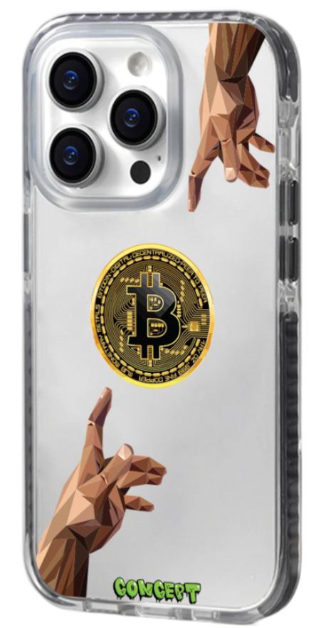Чохол з принтом Hands Bitcoin для iPhone 13 | 13 Mini | 13 Pro | 13 Pro Max