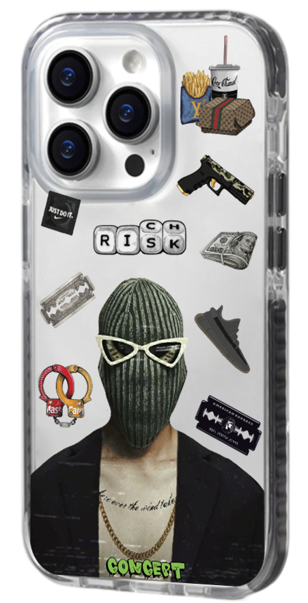 Чохол з принтом Rich risk для iPhone 13 | 13 Mini | 13 Pro | 13 Pro Max