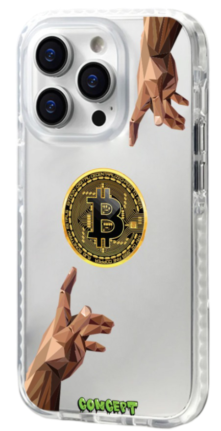 Чохол з принтом Hands Bitcoin для iPhone 13 | 13 Mini | 13 Pro | 13 Pro Max