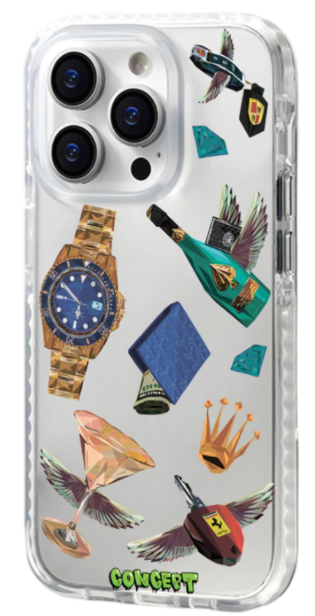 Чохол з принтом Luxury для iPhone 16 | 16 Plus | 16 Pro | 16 Pro Max