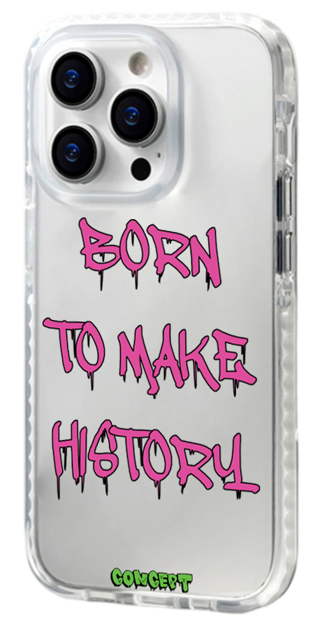 Чохол з принтом Born to make history (rose) для iPhone 13 | 13 Mini | 13 Pro | 13 Pro Max