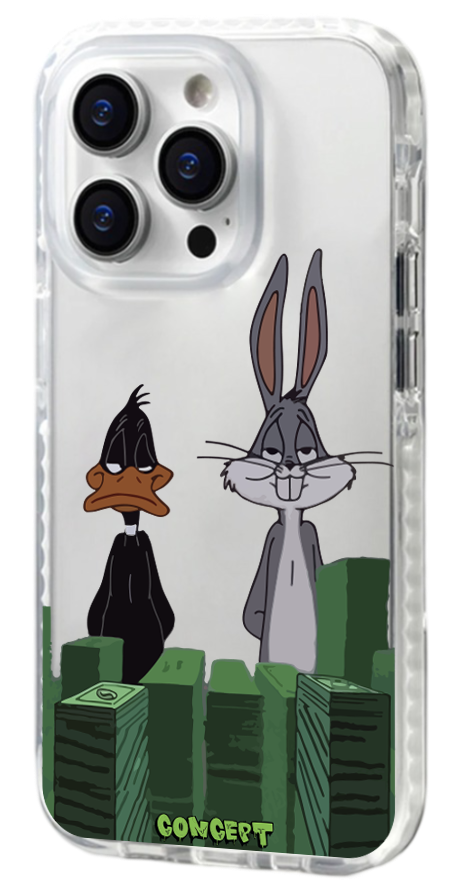 Чохол з принтом Bugs Bunny & Daffy Duck для iPhone 13 | 13 Mini | 13 Pro | 13 Pro Max