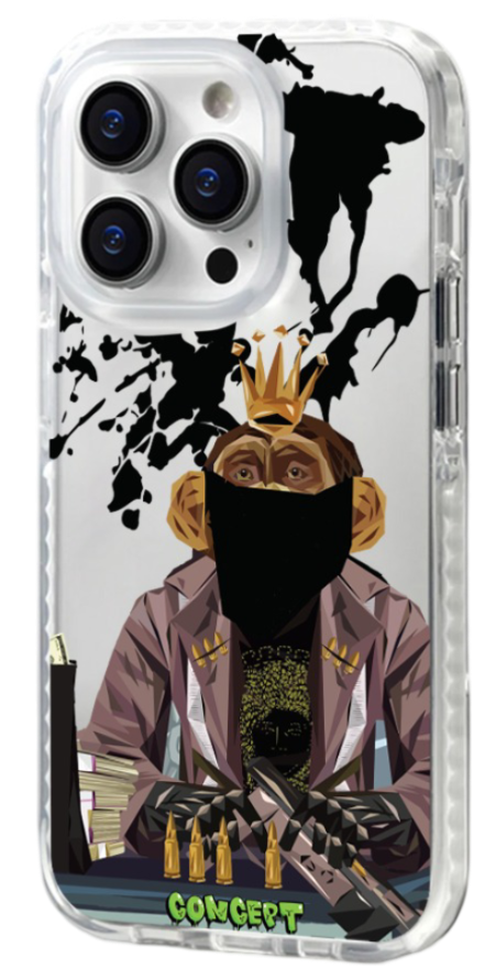 Чохол з принтом Monkey для iPhone 16 | 16 Plus | 16 Pro | 16 Pro Max