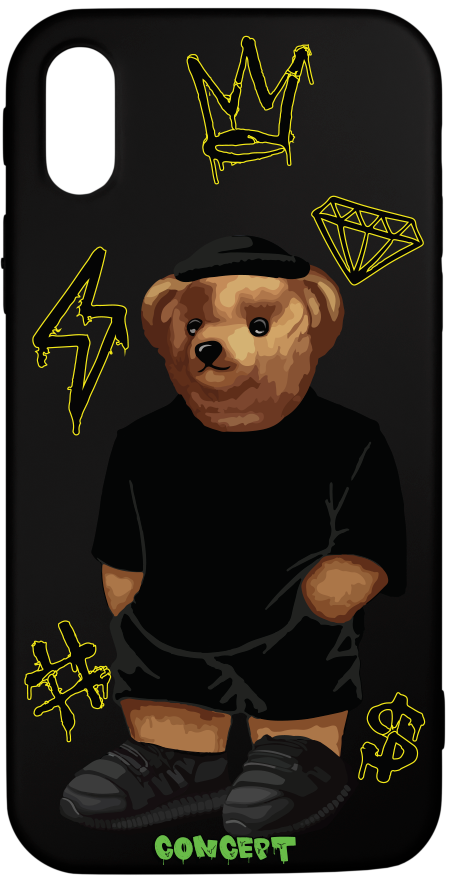 Чохол з принтом Bear Baza для iPhone X | XS | XR | XS Max