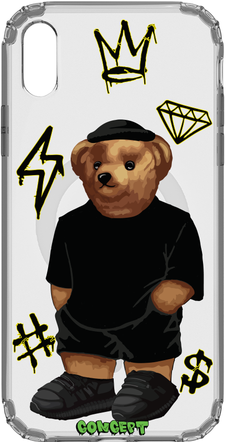 Чохол з принтом Bear Baza для iPhone X | XS | XR | XS Max