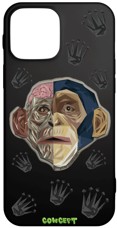 Чохол з принтом Monkey Skull для iPhone 12 | 12 Mini | 12 Pro | 12 Pro Max