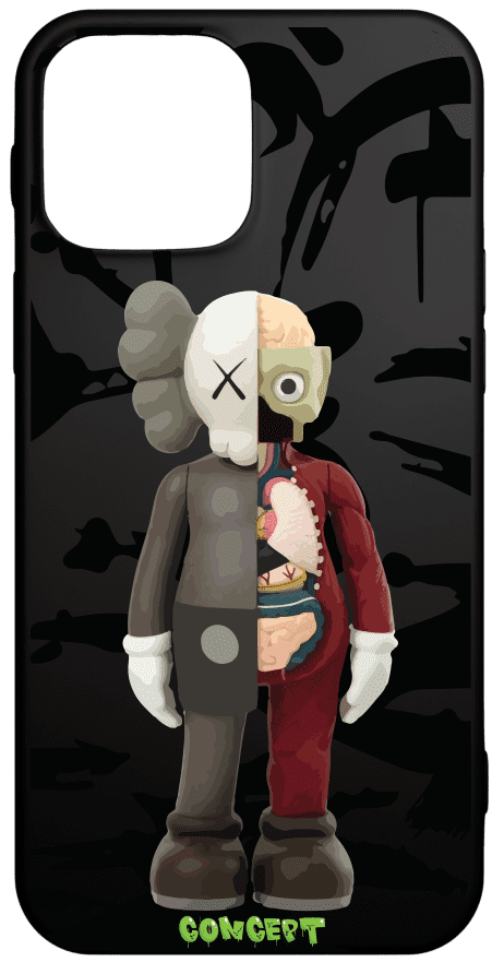 Чохол з принтом Kaws для iPhone 12 | 12 Mini | 12 Pro | 12 Pro Max