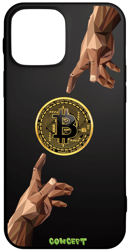 Чохол з принтом Hands Bitcoin для iPhone 12 | 12 Mini | 12 Pro | 12 Pro Max