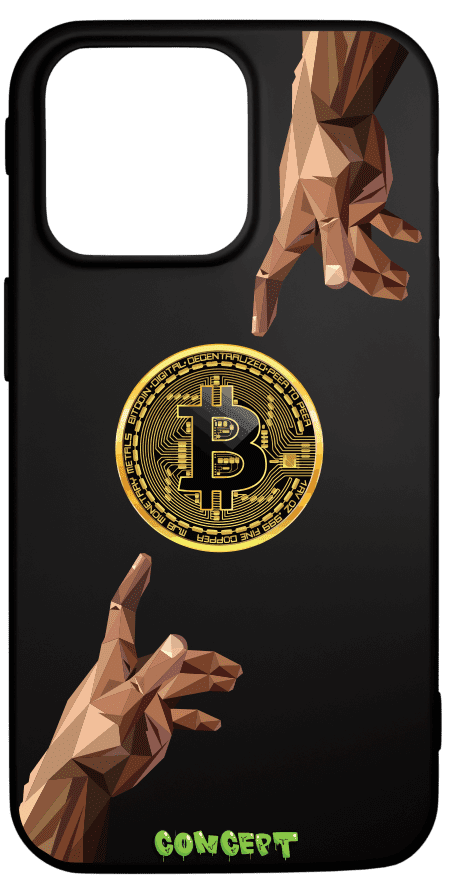 Чохол з принтом Hands Bitcoin для iPhone 14 | 14 Plus | 14 Pro | 14 Pro Max