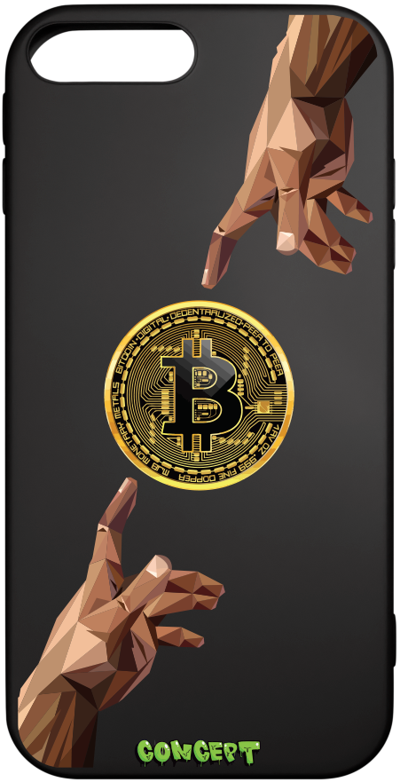 Чохол з принтом Hands Bitcoin для iPhone 7 Plus | 8 Plus
