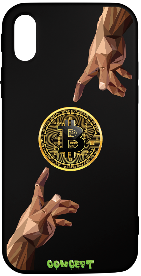 Чохол з принтом Hands Bitcoin для iPhone X | XS | XR | XS Max
