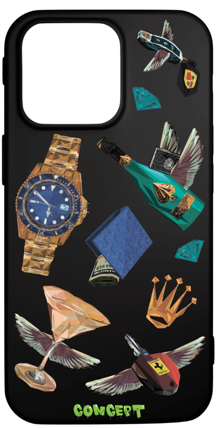 Чохол з принтом Luxury для iPhone 14 | 14 Plus | 14 Pro | 14 Pro Max