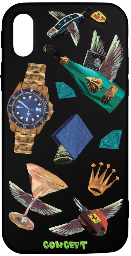 Чохол з принтом Luxury для iPhone X | XS | XR | XS Max