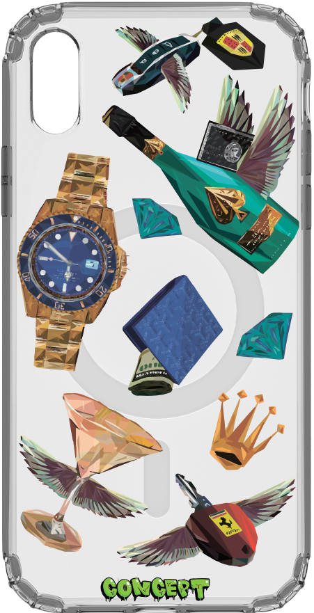 Чохол з принтом Luxury для iPhone X | XS | XR | XS Max