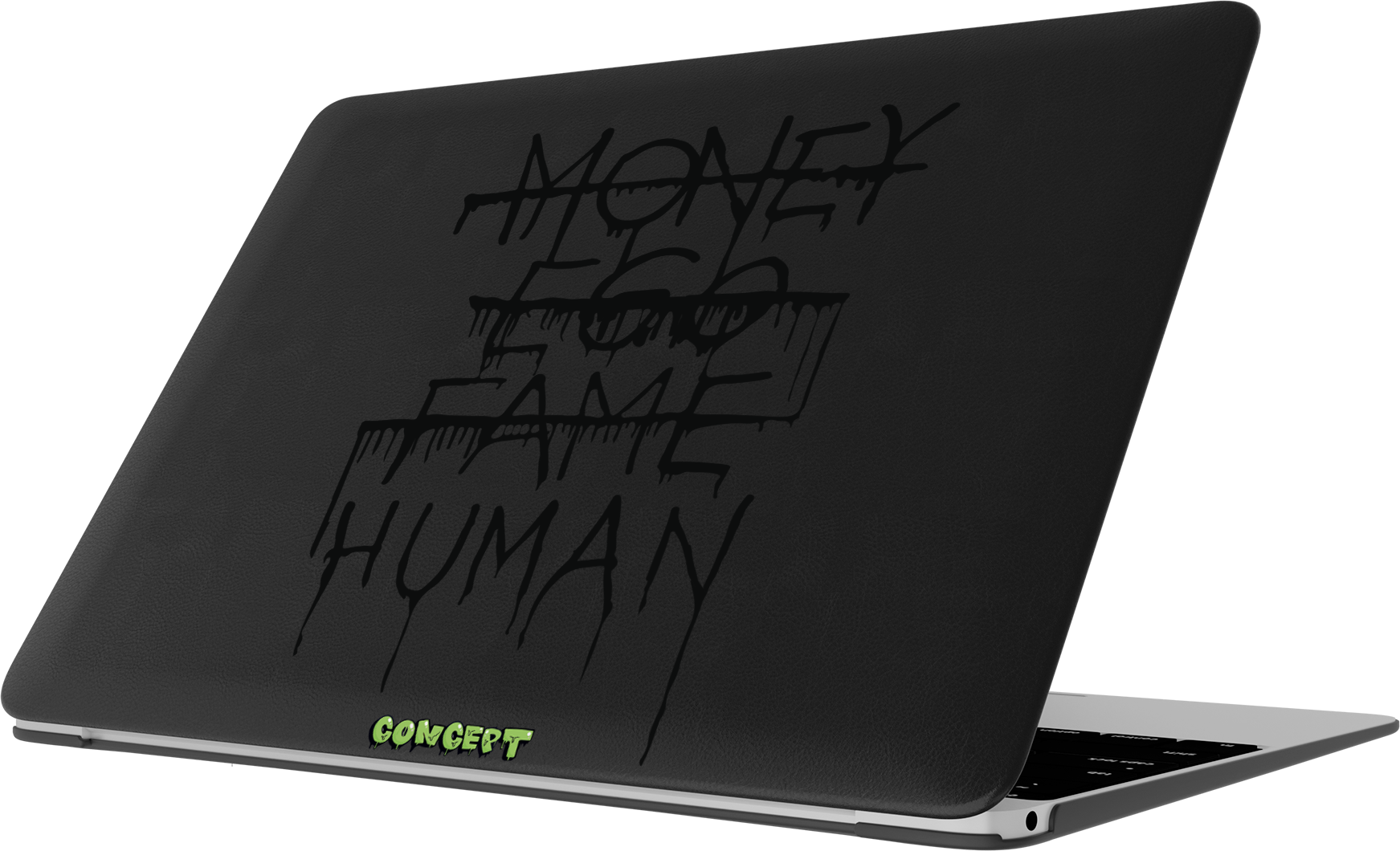 Шкіряний чохол-накладка з принтом Money Ego Fame Human для MacBook Pro 13 (2016-2022 M1 M2)
