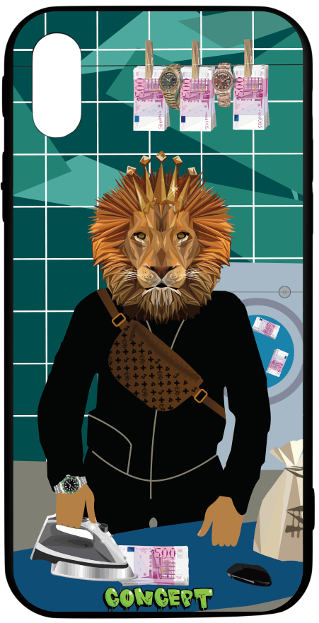 Чохол з принтом Money Laundering для iPhone X | XS | XR | XS Max